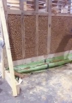 Des nouvelles de BAUCH : création du panneau en pan de bois torchis